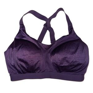 Victoria Sport Purple Perforated Racerback Sports Bra 32DD